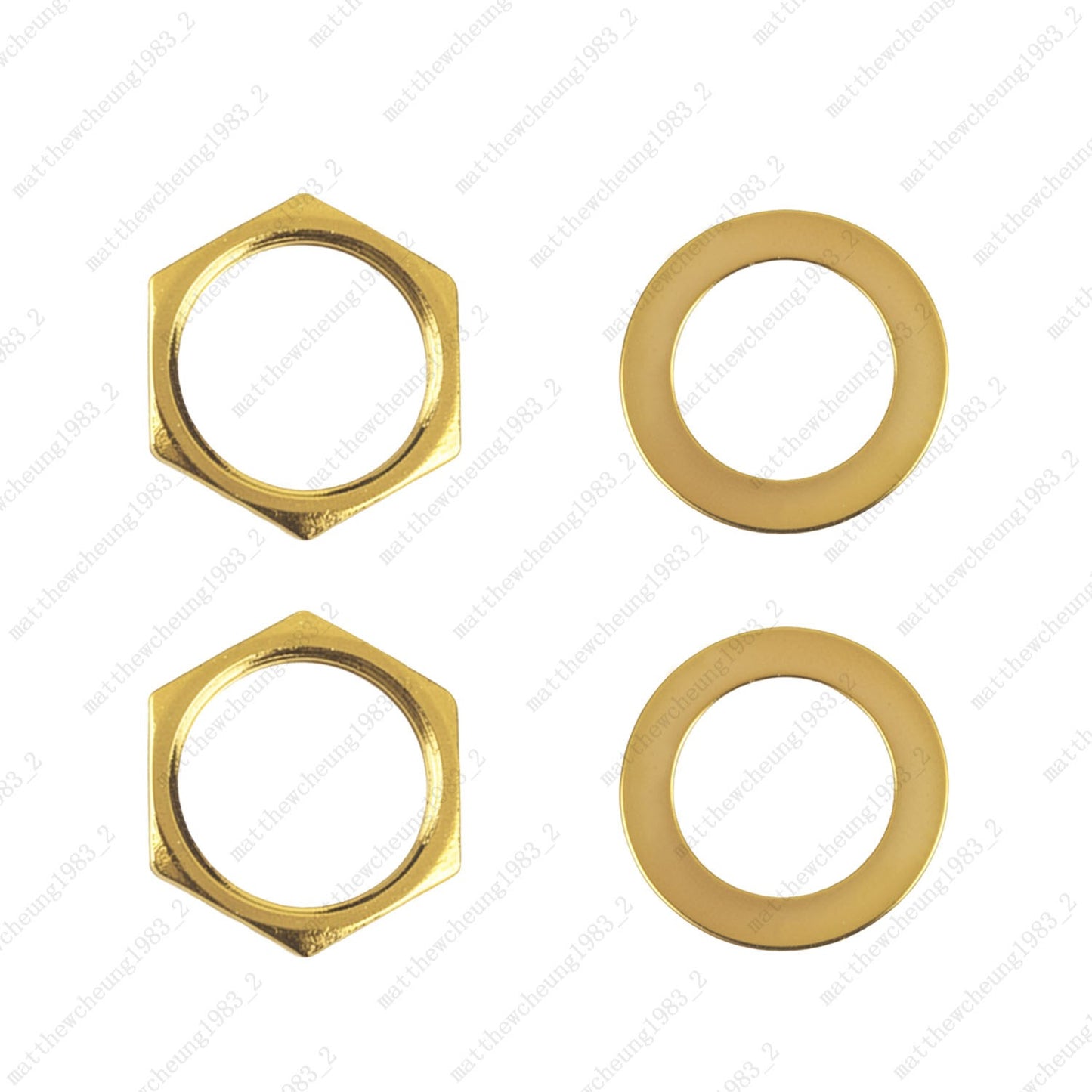 1/2/4pcs M12x1.0 Hex Nut & Washer Replacement for Electric Guitar Toggle Switch