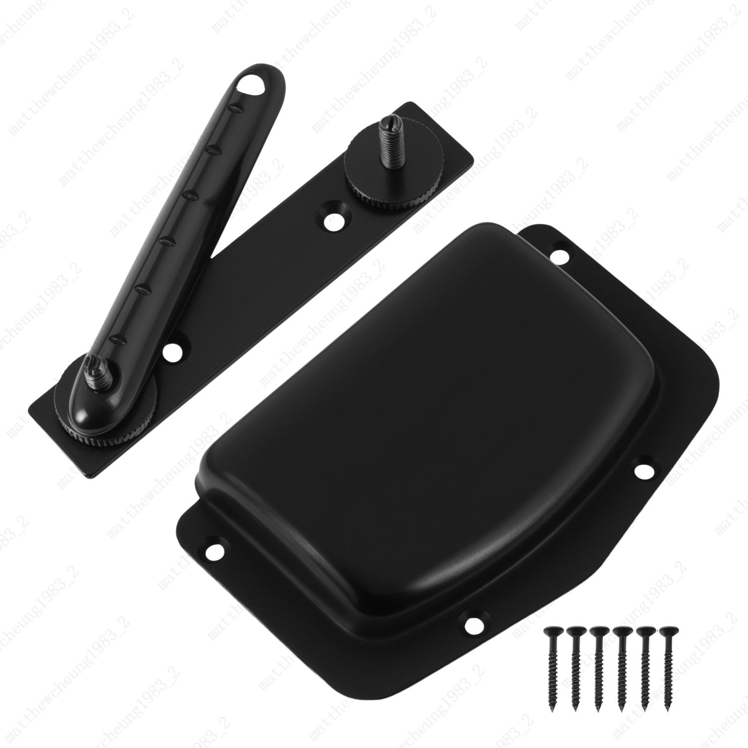 Adjustable Fixed Guitar Bridge & Bridge Cover Set for Mustang Jazzmaster Style