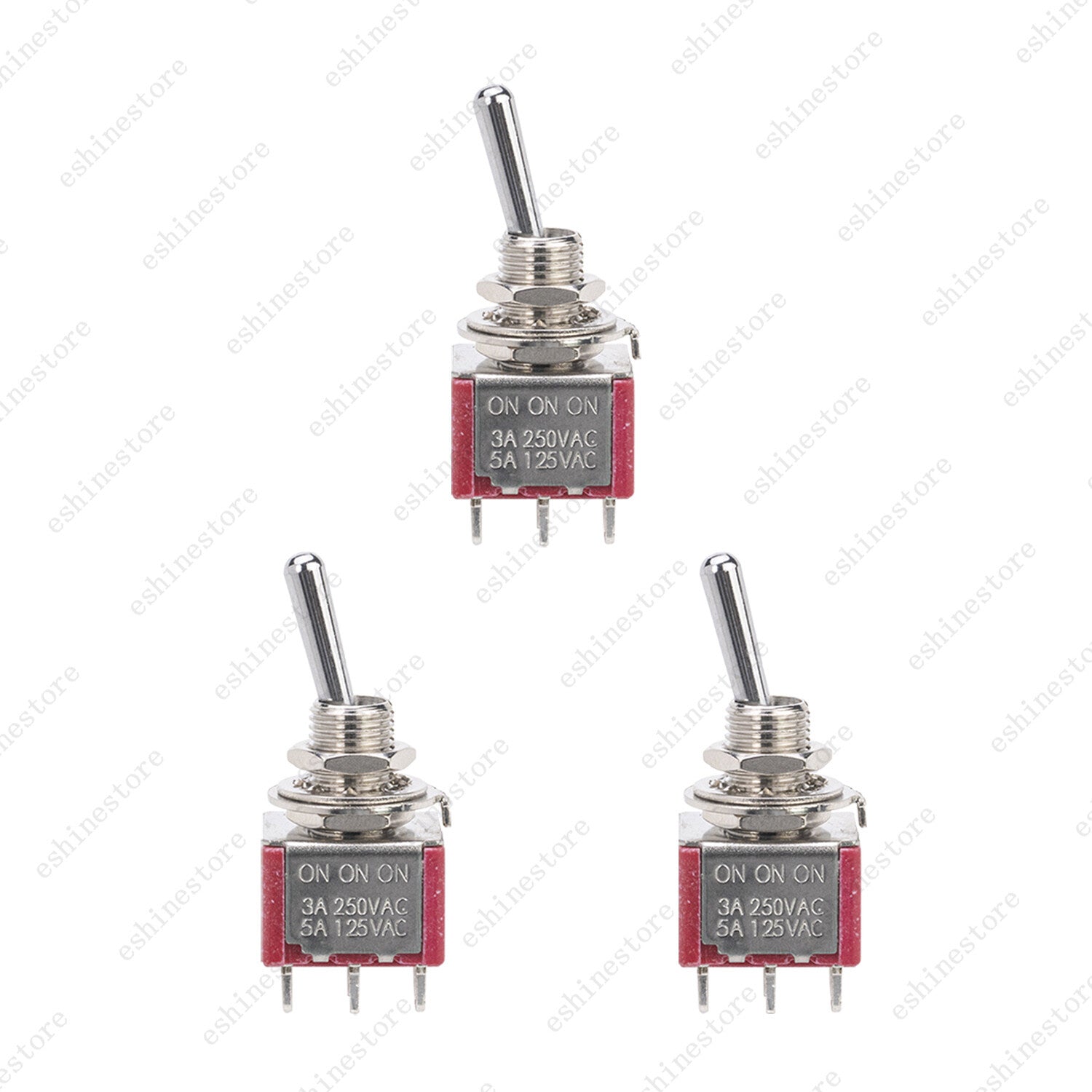 Guitar or AMP DPDT 3 Way 6 Pins ON ON ON Toggle Switch Sealed Mini Toggle