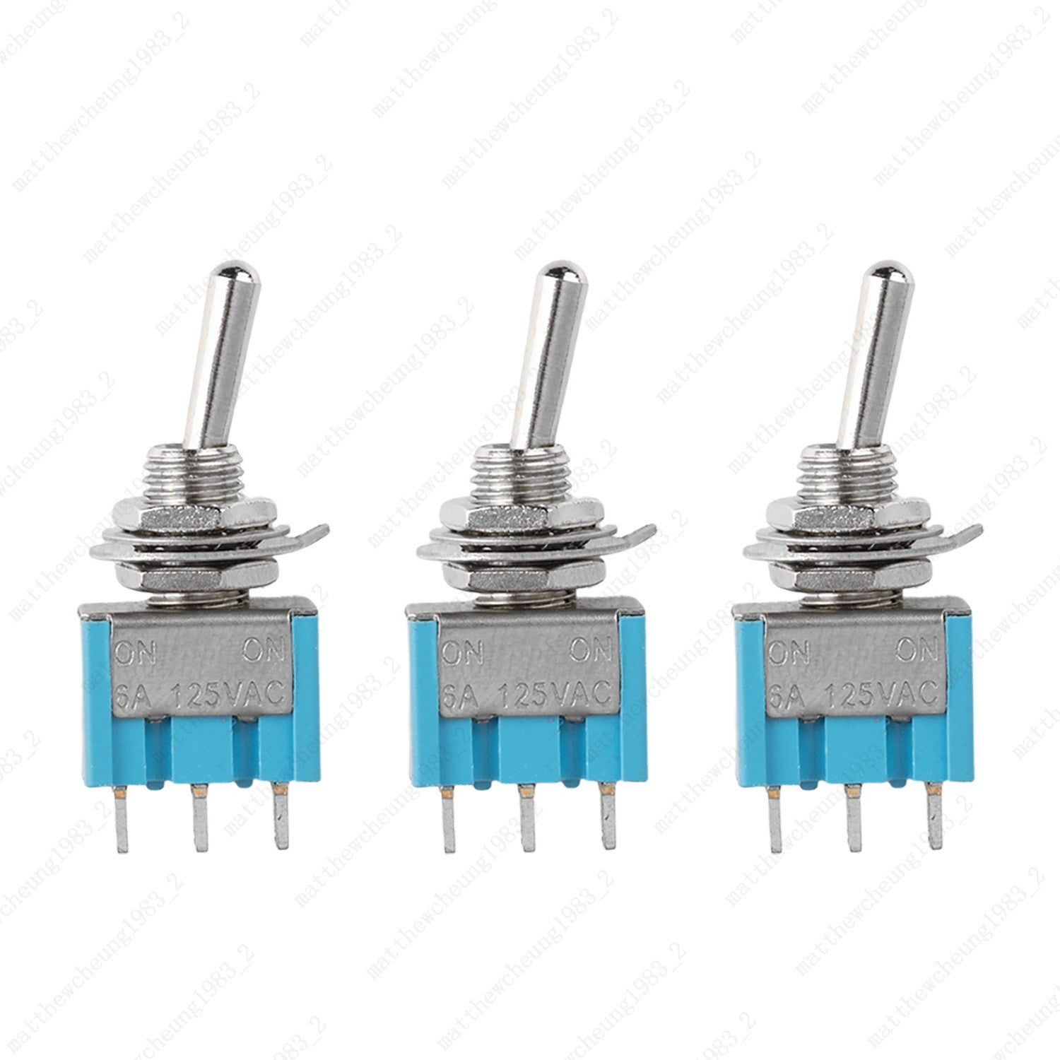 1/3/5x SPDT Guitar Mini Toggle Switch 2-Position ON/ON 3 PIN Car/Boat Switches