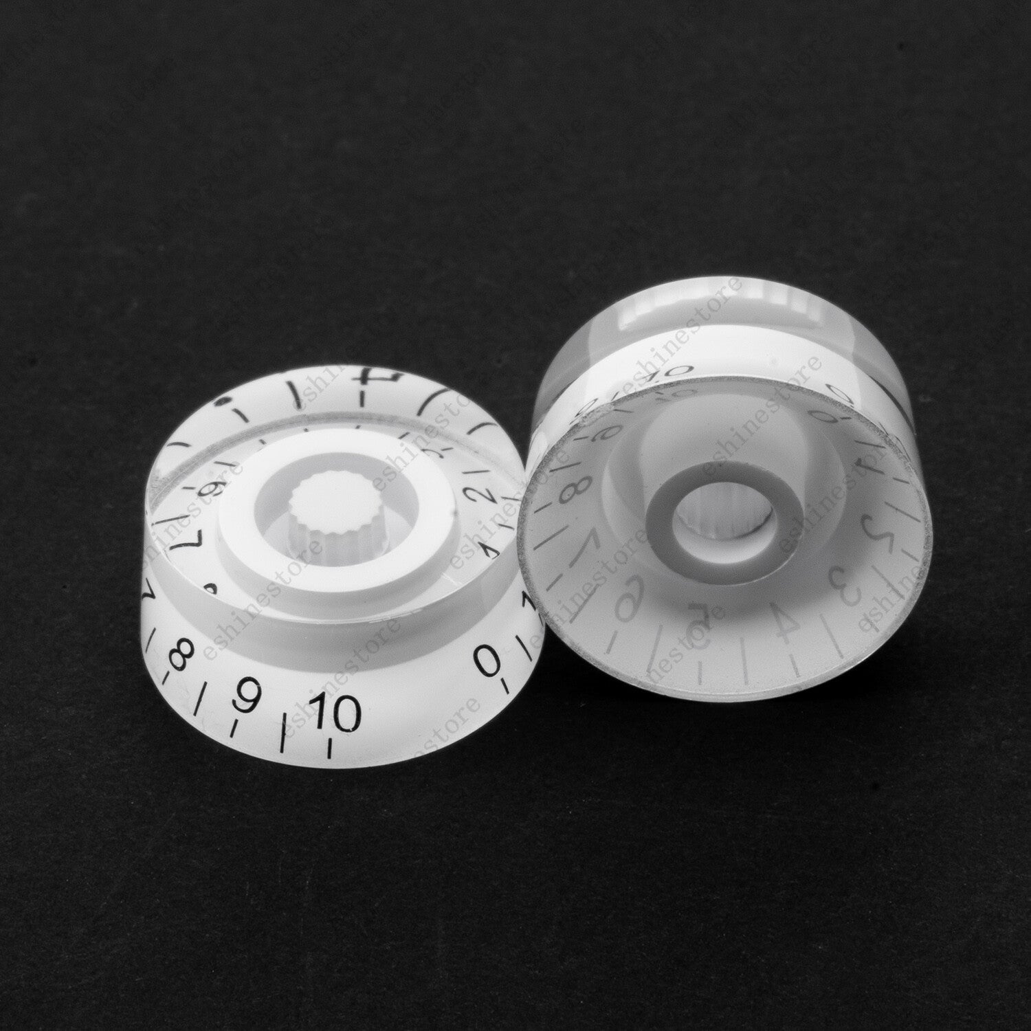 4 Pcs LP Custom Control Knobs Speed Dial Knobs Black w/ Gold for Les Paul SG