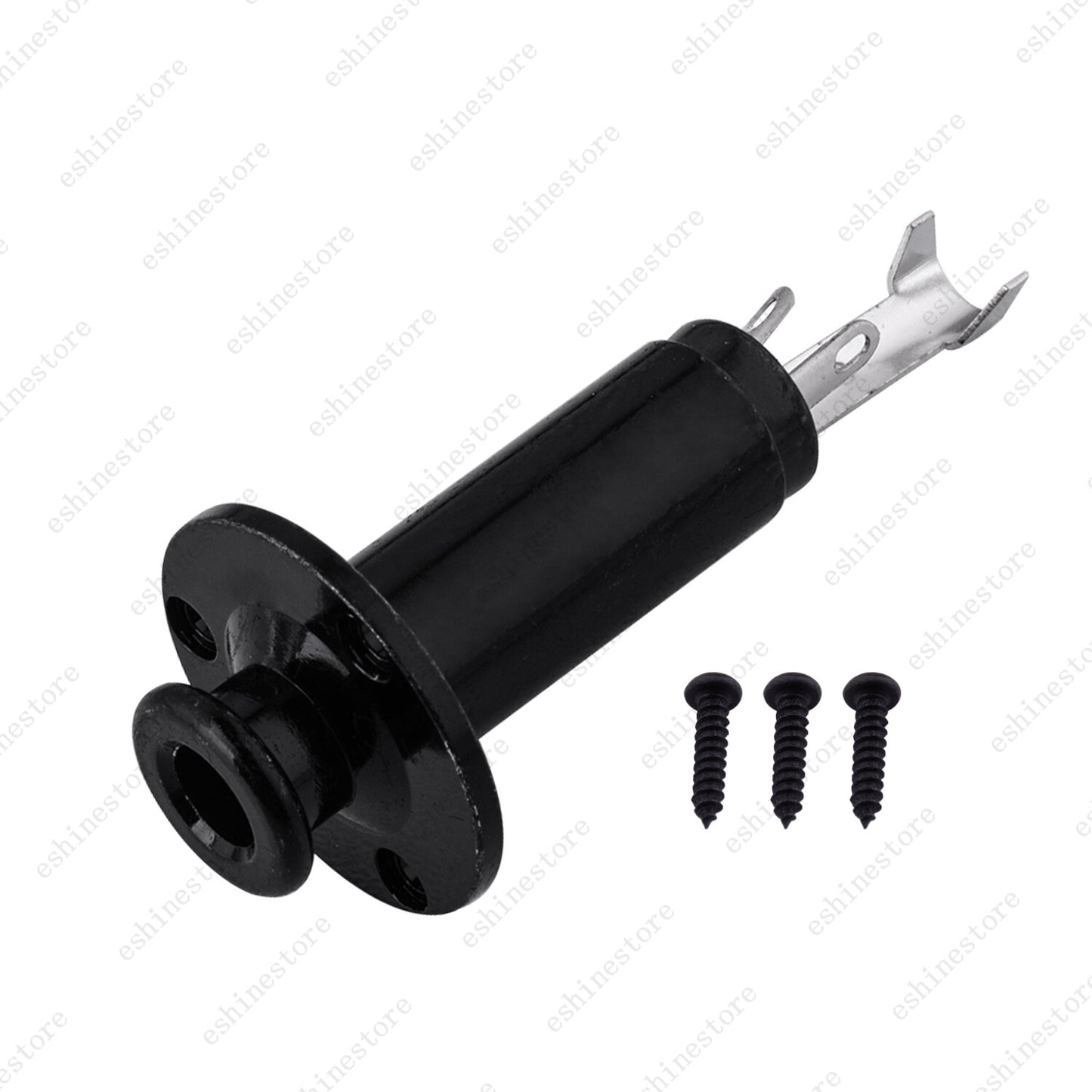 1/4" Acoustic Electric Guitar Stereo Mono Endpin Output Jack Strap Button Socket