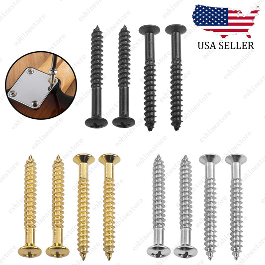 Electric Guitar Metal Neck Plate Mounting Screw 5*45mm For Squier Strat ST Tele