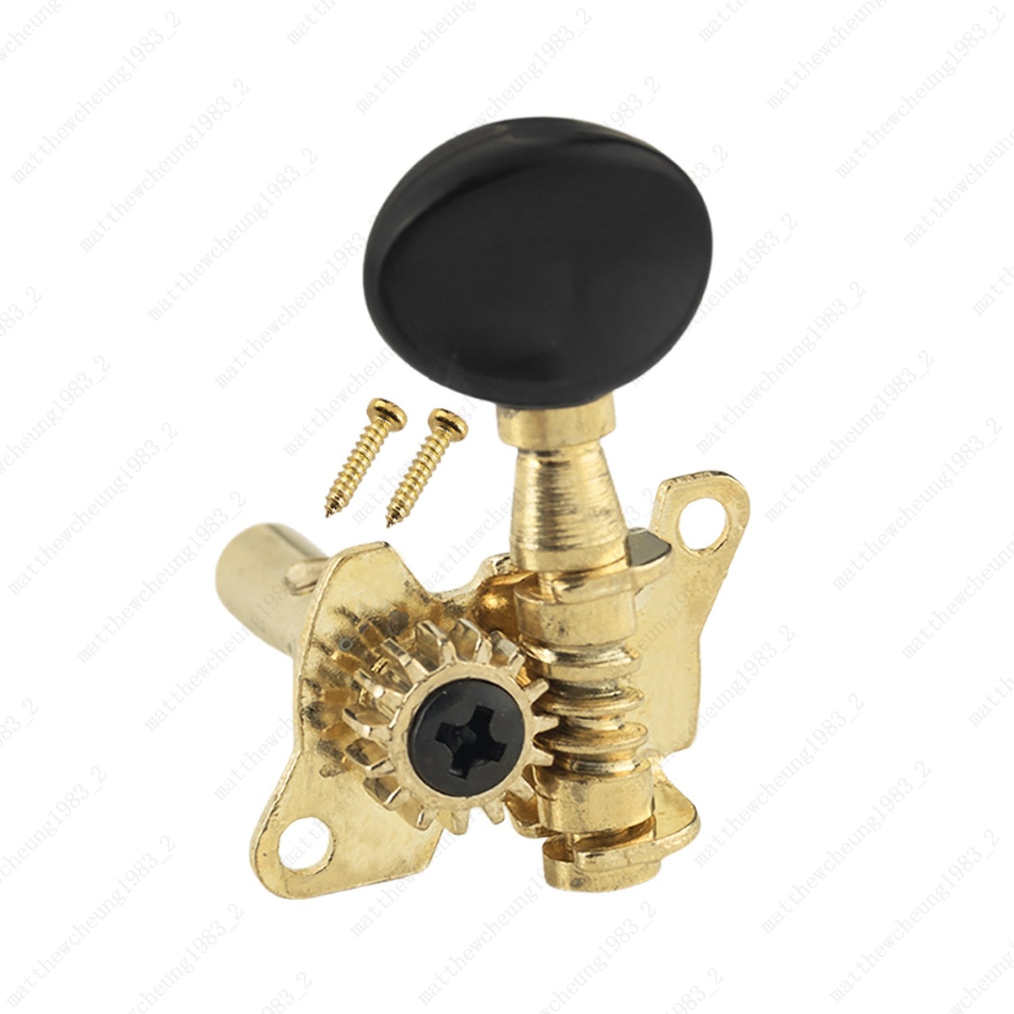 Open-Gear Guitar Machine Heads 1:15 Ratio for Acoustic Guitar- Small Oval Button