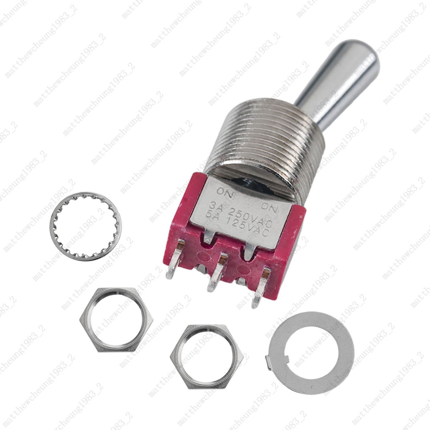 1/3/5 x Guitar/AMP Fat Bat Toggle Switch SPDT 3 Pin 2-Position ON-ON Sealed