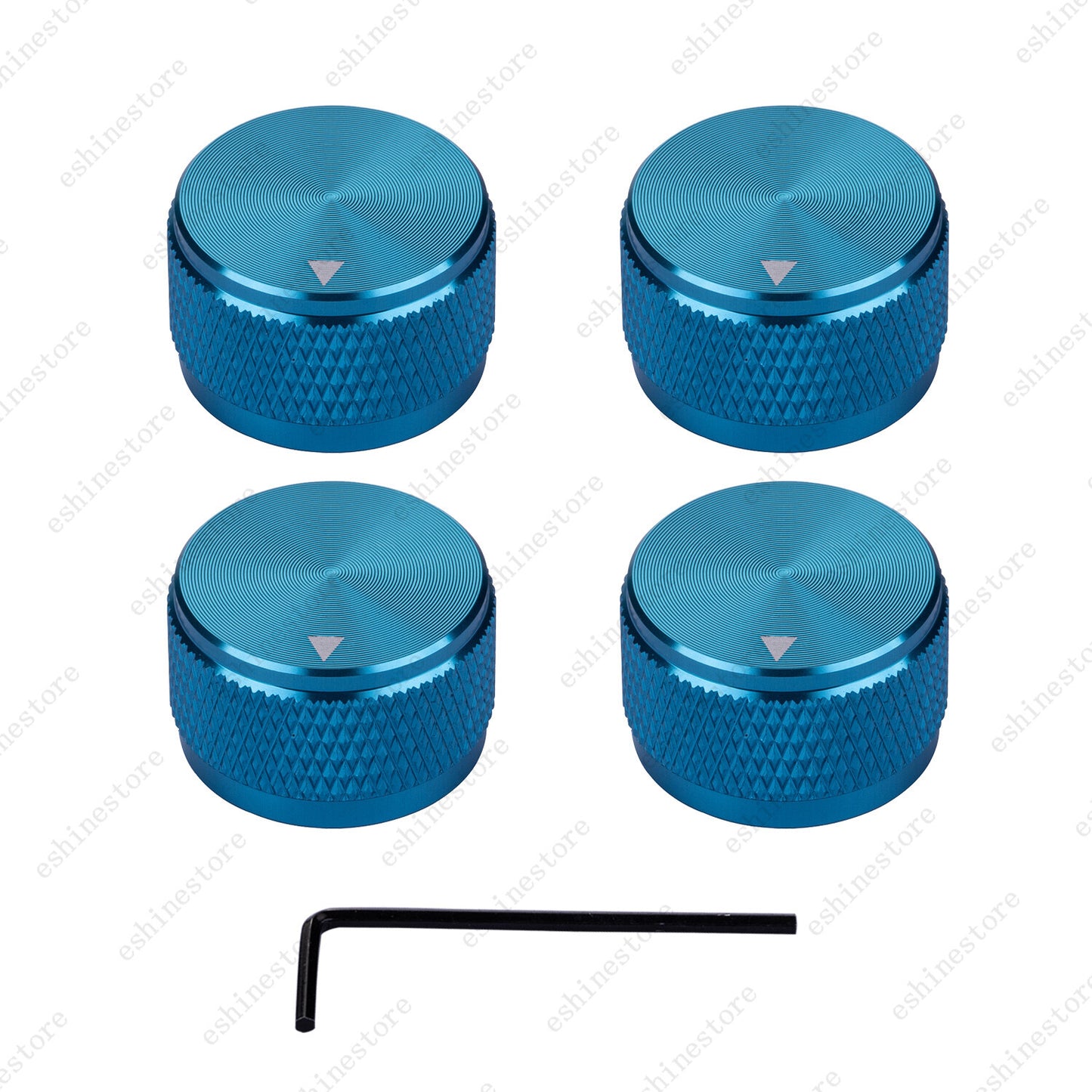 Guitar Aluminum Alloy Electronic Control Pot Knob Fit 18 24 Spline / Soild Shaft