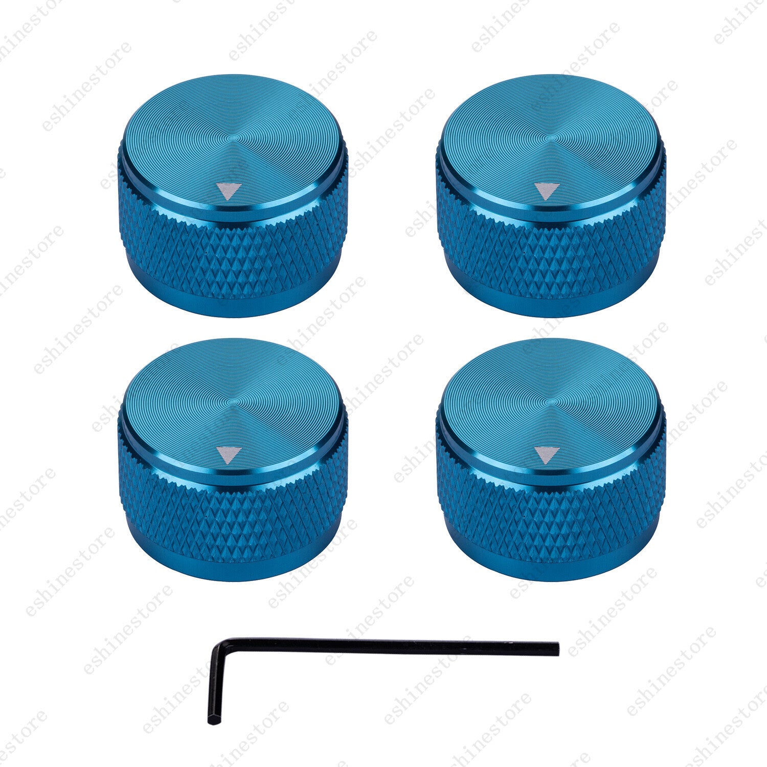 Guitar Aluminum Alloy Electronic Control Pot Knob Fit 18 24 Spline / Soild Shaft