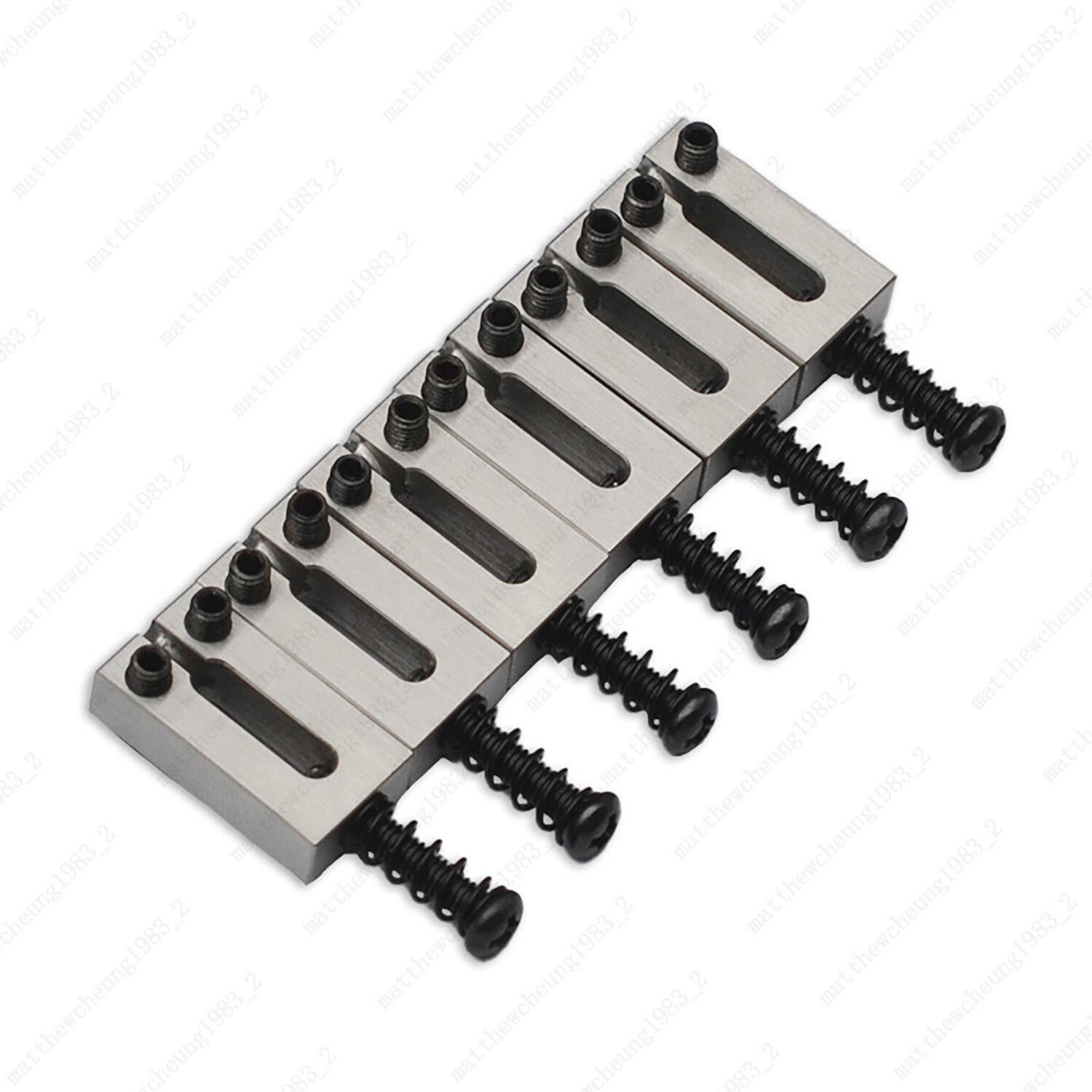 6 Pcs Stainless Steel Guitar Bridge Saddles 10.5mm/10.8mm For Strat Tele
