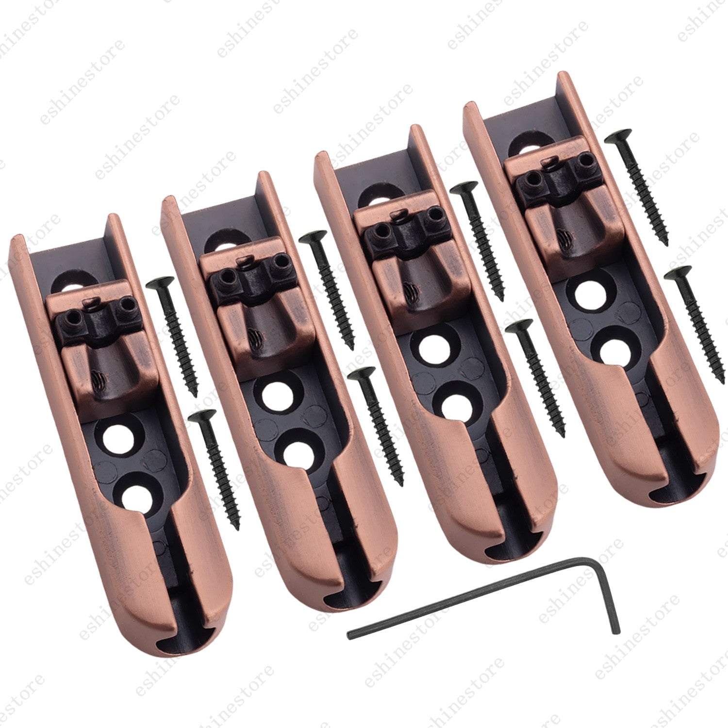 Electric Bass Individual Tailpiece Single String Bass Bridge w/ Wrench- 4 Colors