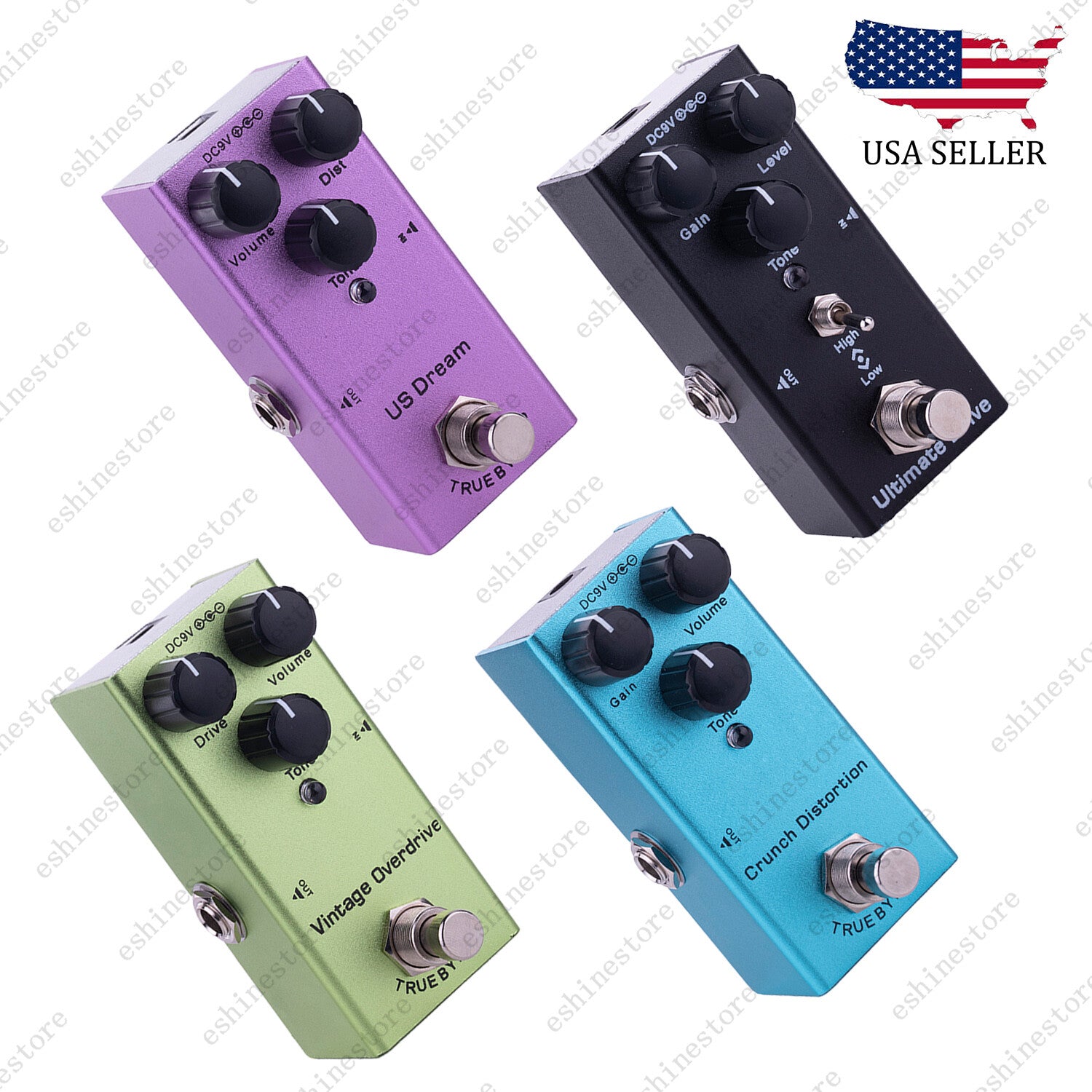 Distortion / Overdrive / Crunch / Metal Guitar Effects Pedal Mini Single Type