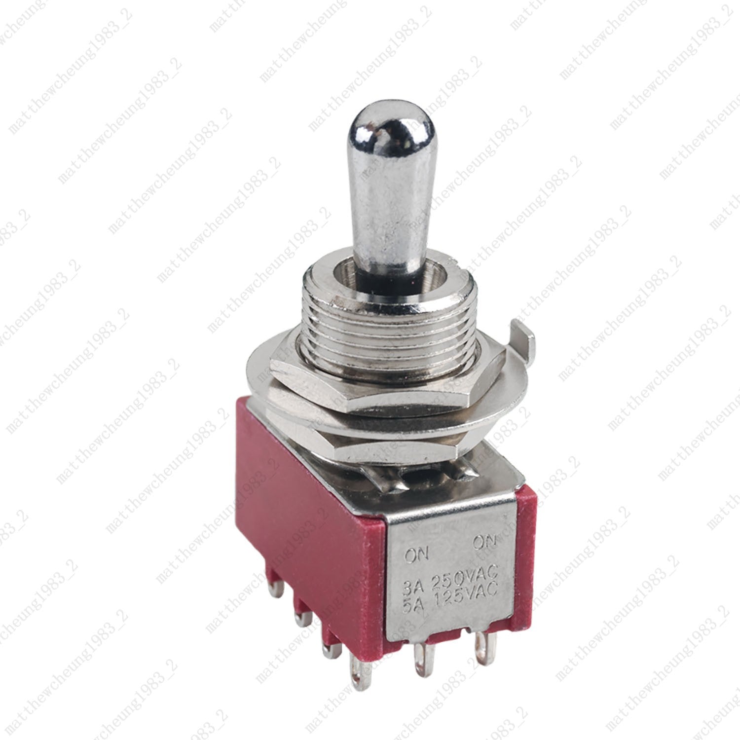 1/3/5 x Guitar/AMP Fat Bat Toggle Switch 4PDT 12Pin 3-Position ON-OFF-ON Sealed