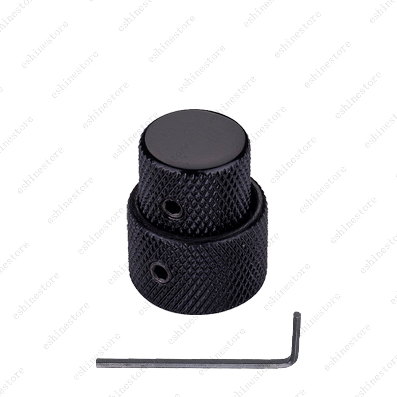 1/2/3/4Pcs Metal Dual Concentric Stacked Control Knobs for Electric Bass Guitars