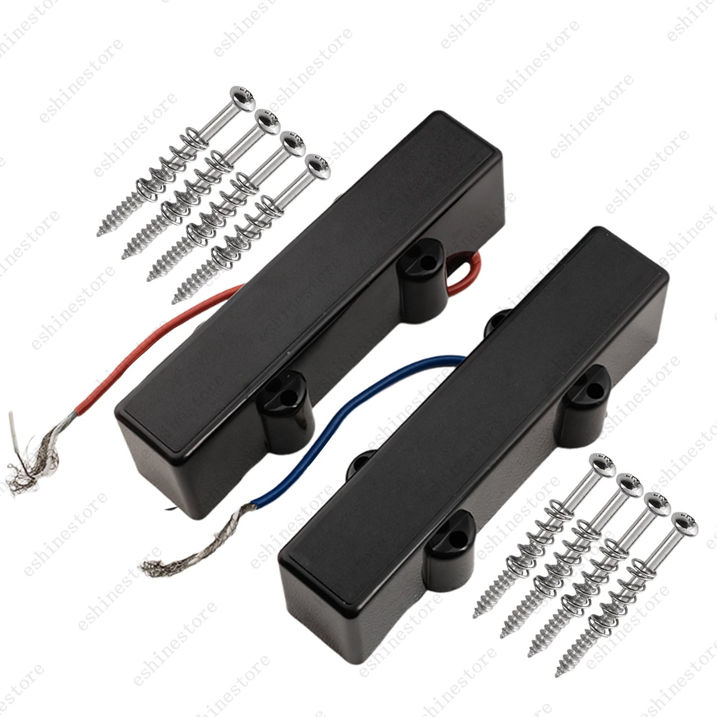 2 pcs Sealed 4-String 93mm Elecrtic Bass Bridge Pickup for Jazz Bass J-Bass