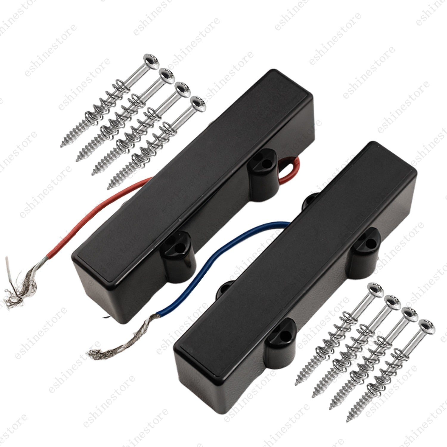 2 pcs Sealed 4-String 93mm Elecrtic Bass Bridge Pickup for Jazz Bass J-Bass
