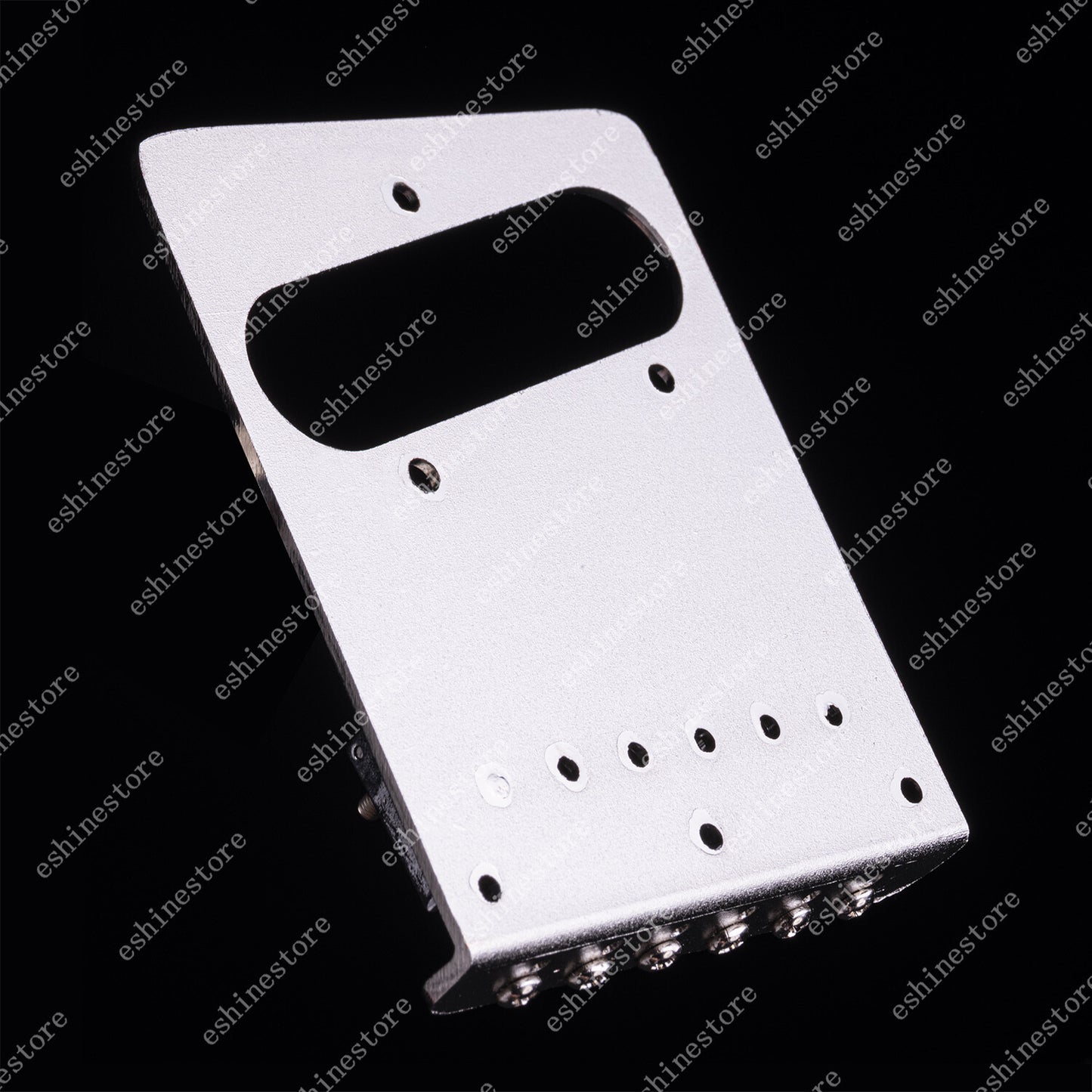 Electric Guitar Bridge 6 String Brass Roller Saddle Carved Plate for Fender Tele