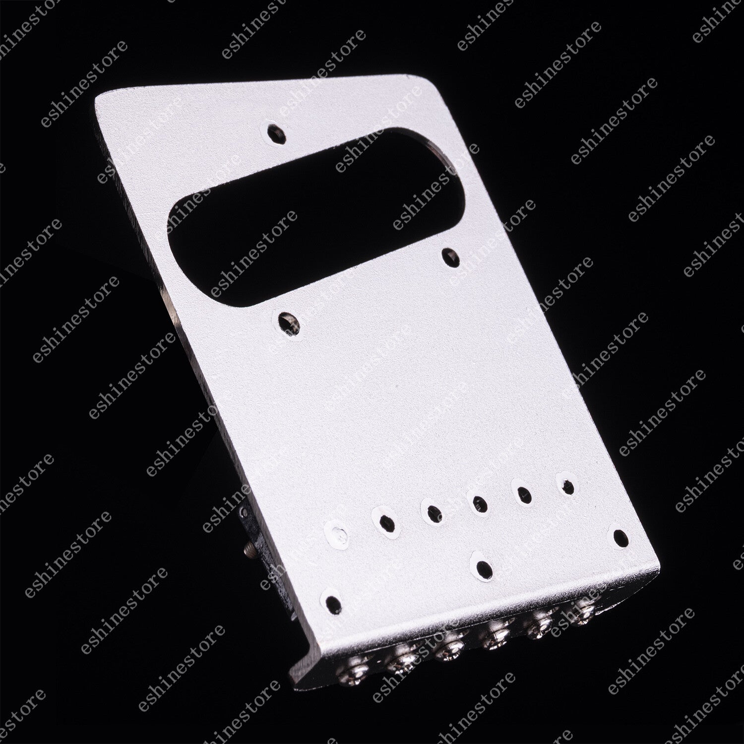 Electric Guitar Bridge 6 String Brass Roller Saddle Carved Plate for Fender Tele