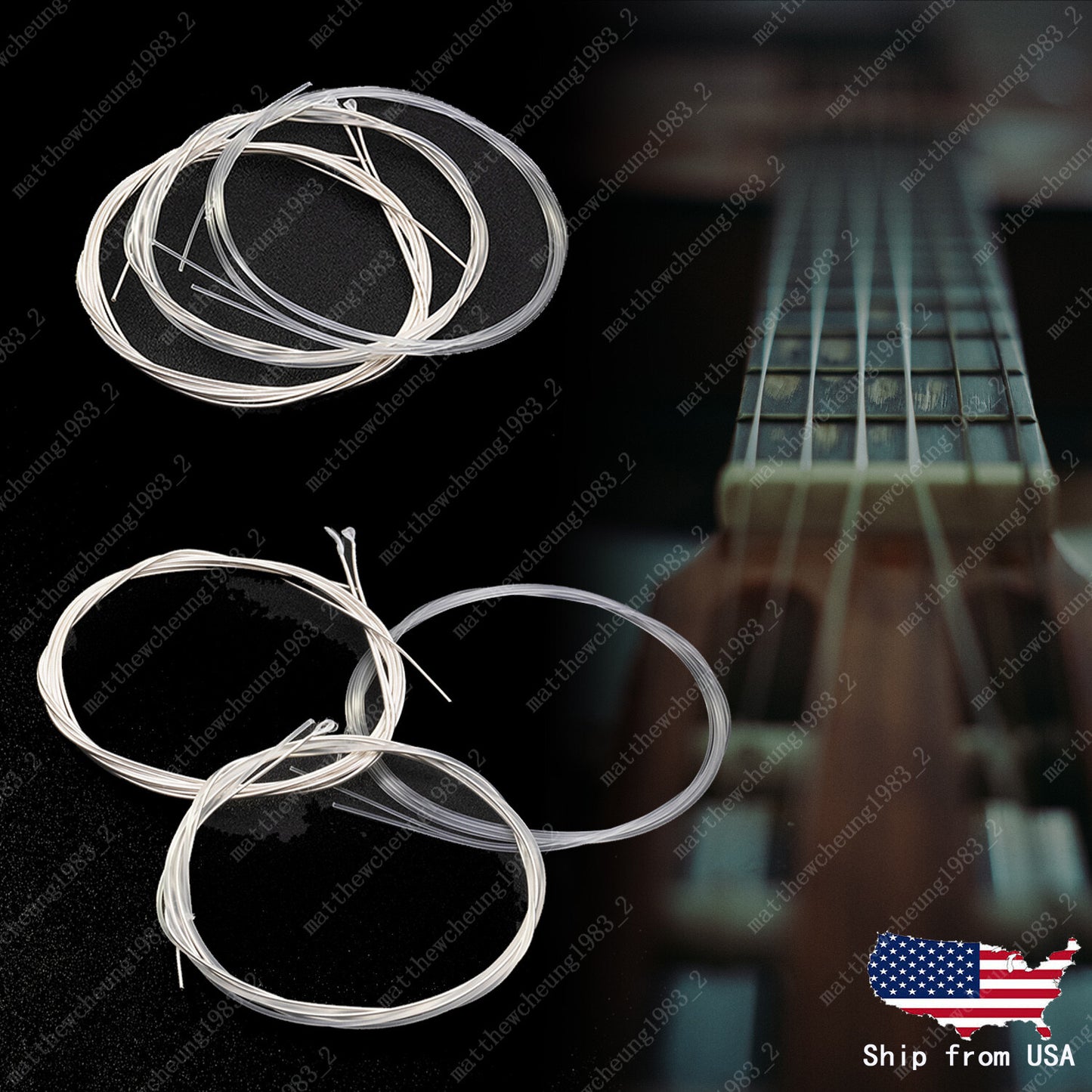 1/2/3 Set Strings Replacement Nylon String For Classical Acoustic Guitar Music