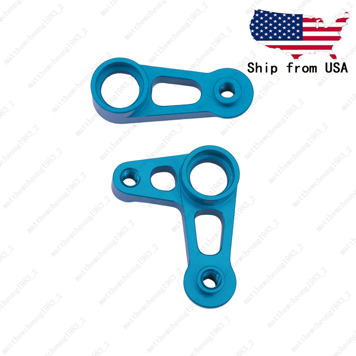 1 Set Blue Aluminum Upgrade Steering Arm for 1/10 Tamiya XV01 RC Car Racing Part