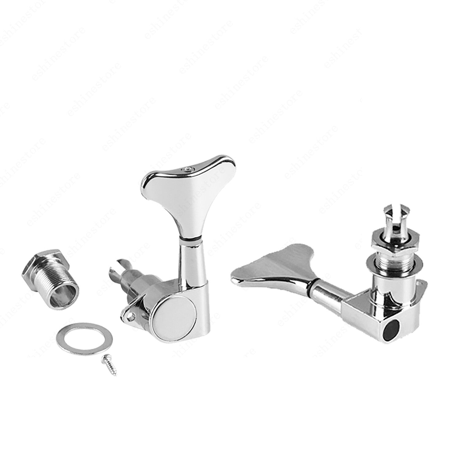 1/4/5 String Bass Guitar Machine Heads Sealed Tuners Tuning Keys Pegs 2 Colors