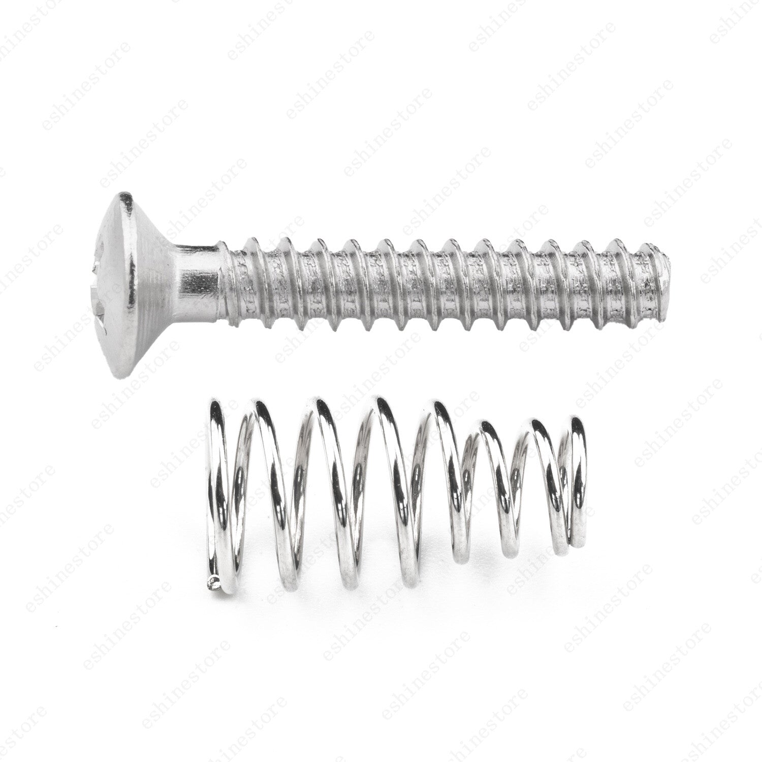 6 Pcs Single coil pickup mounting Countersunk Head Screws & Springs 3 Colors