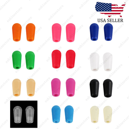 2x American #8-32 Toggle Switch Tip For USA Gibson Pickup Switch 12 Colors