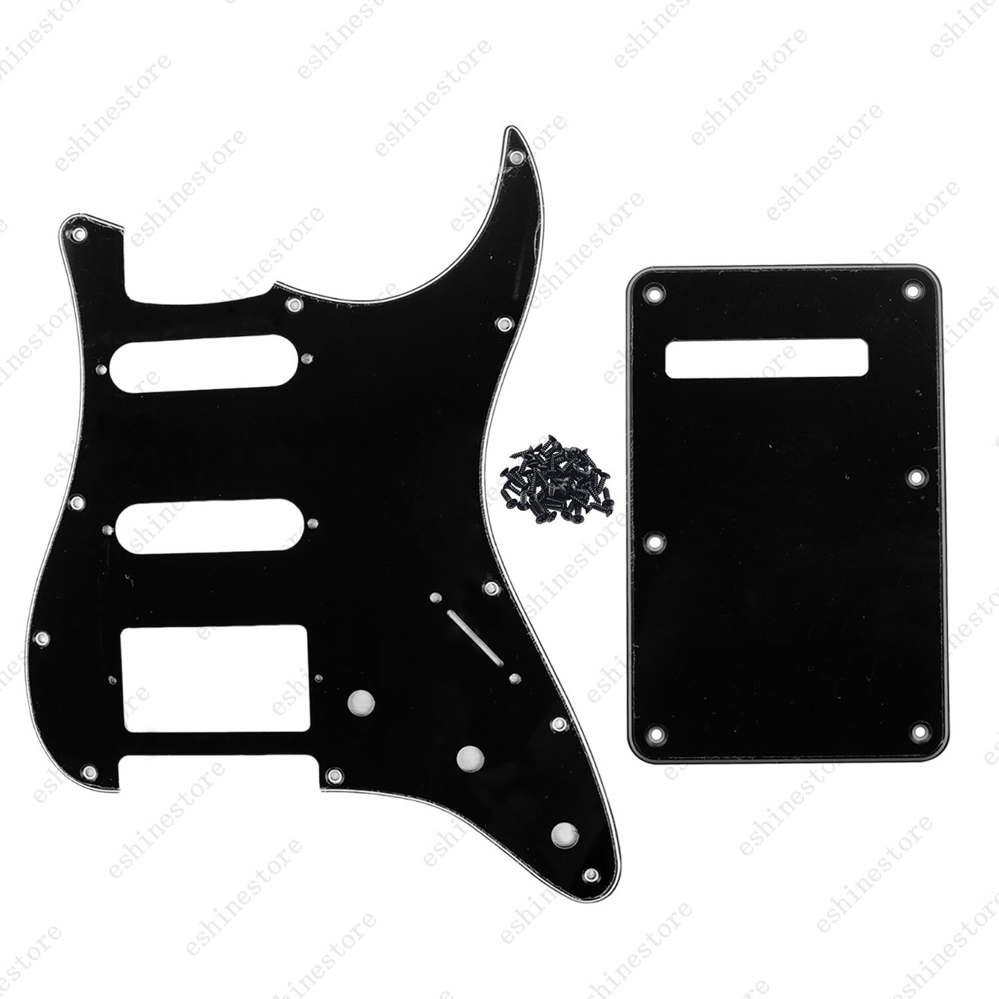 11 Hole SSH 3 Ply Guitar Pickguard & Back Plate For USA MIM FENDER Strat