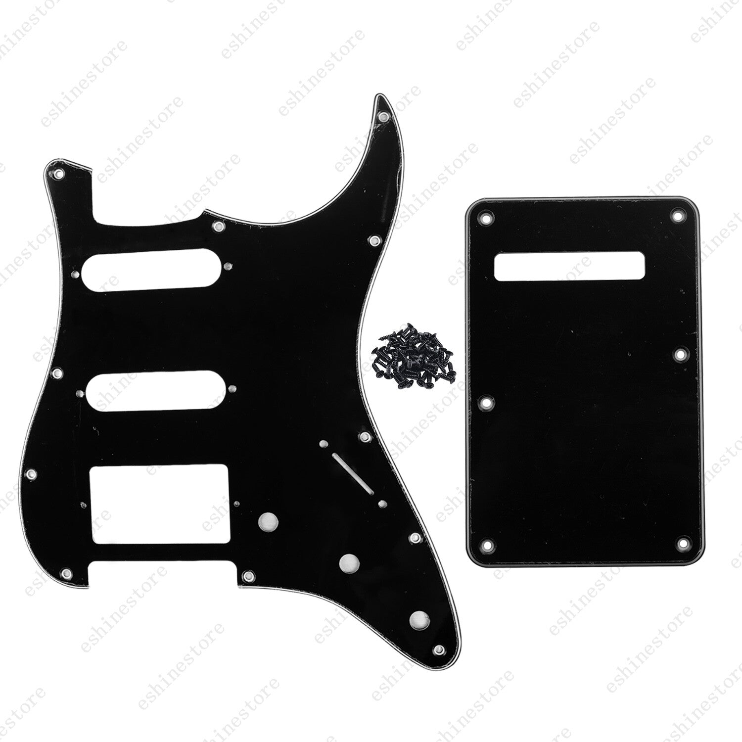11 Hole SSH 3 Ply Guitar Pickguard & Back Plate For USA MIM FENDER Strat