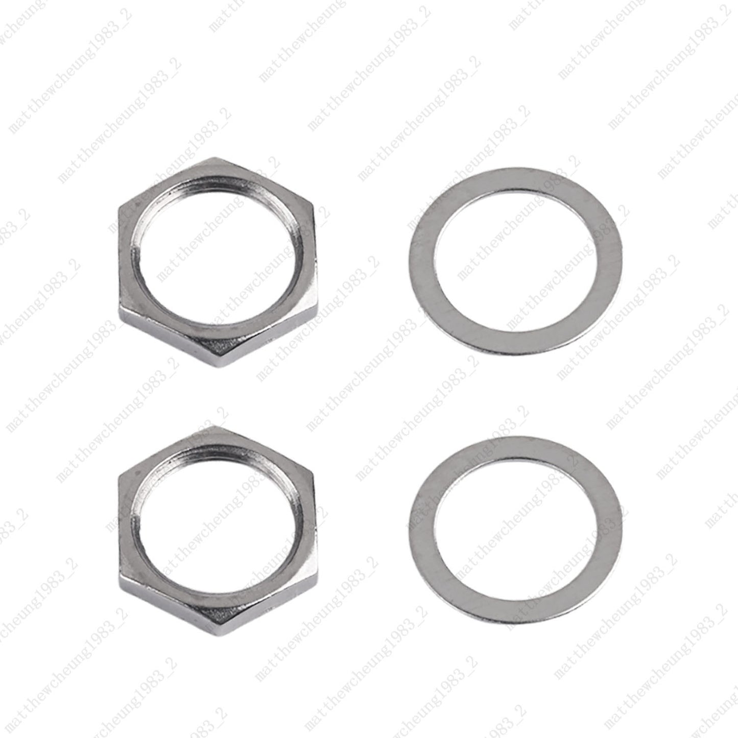 1/2/4pcs M12x1.0 Hex Nut & Washer Replacement for Electric Guitar Toggle Switch