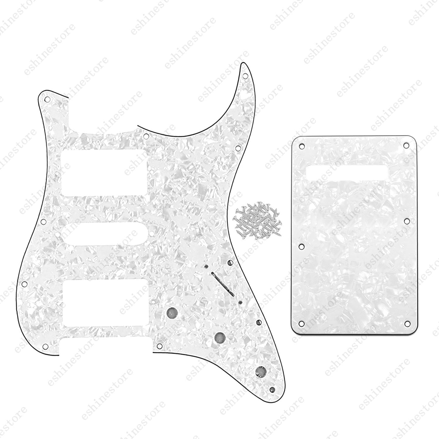 Guitar HSH 3Ply Pickguard & Back Plate Multi Colors For USA MIM FENDER Strat