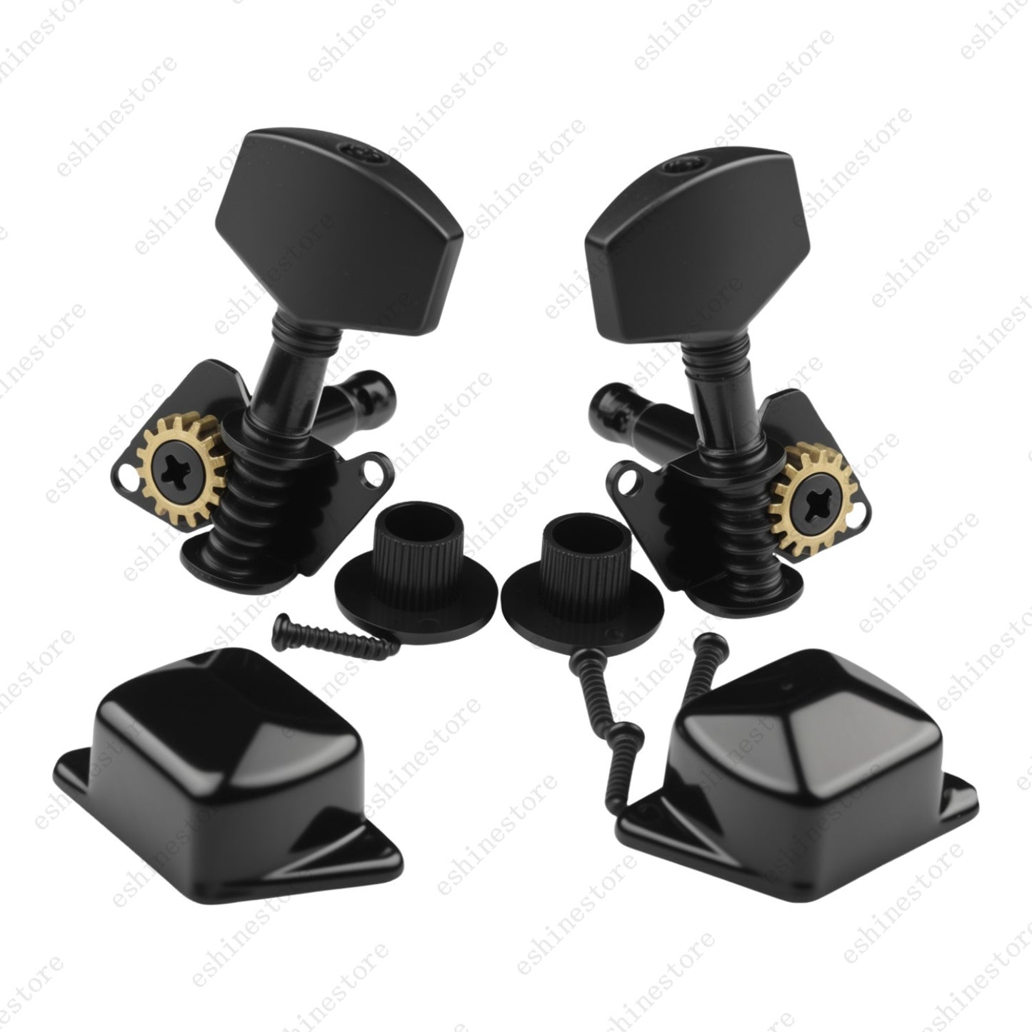 Guitar Tuning Pegs Machine Head Semiclosed Tuner 1:15 Ratio For Acoustic Guitar
