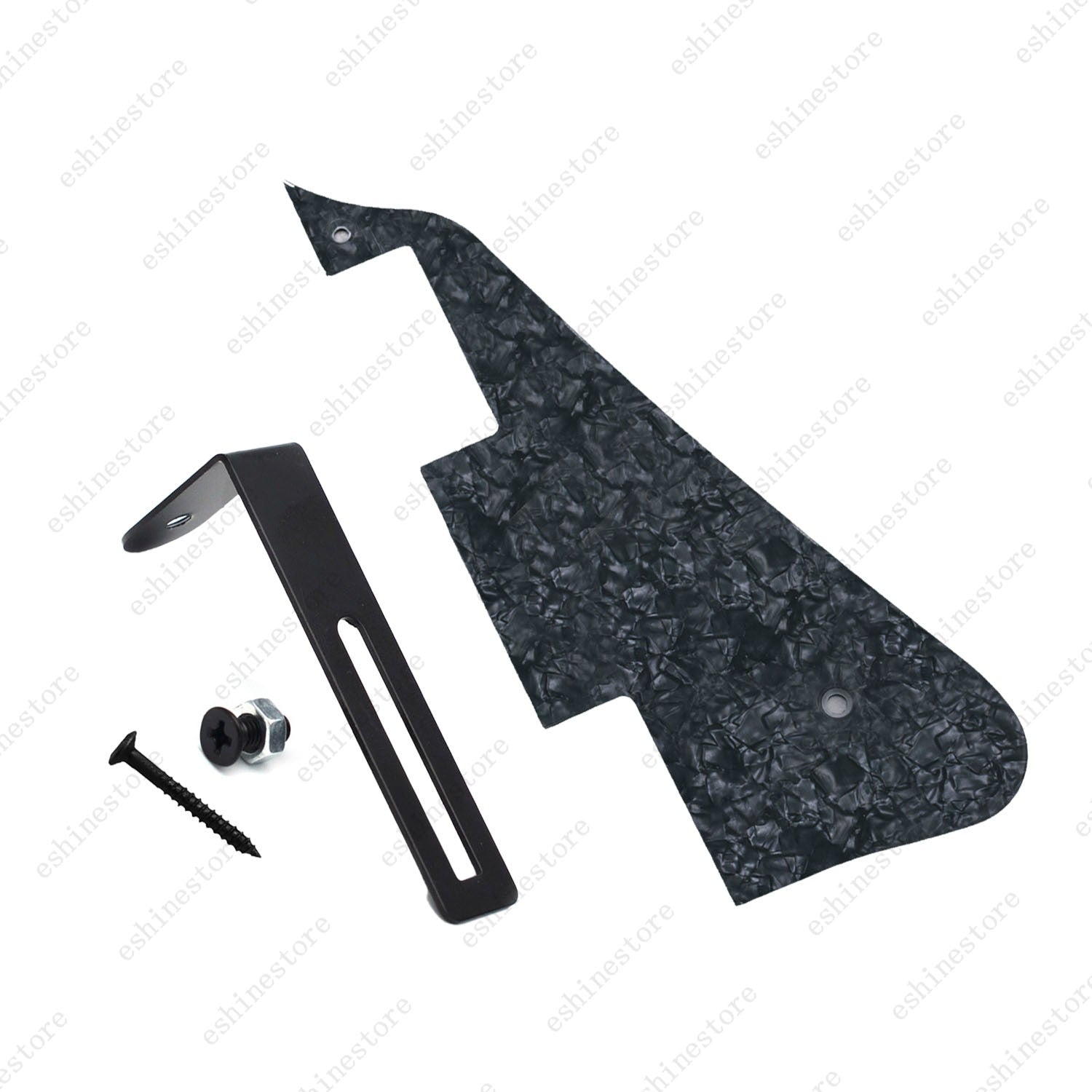 Multicolor Guitar Pickguard with Black Bracket Mounting Screws Set for Les Paul