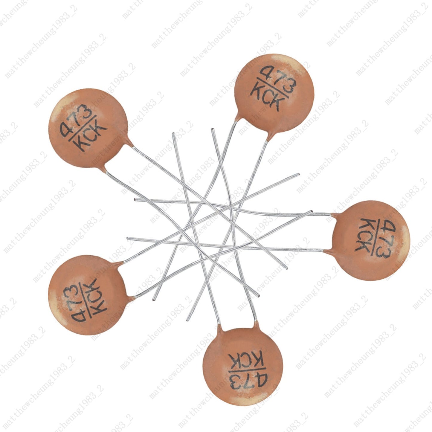 0.047μF 500V High Frequency Ceramic Disc Capacitor Copper Lead for Guitar Repair