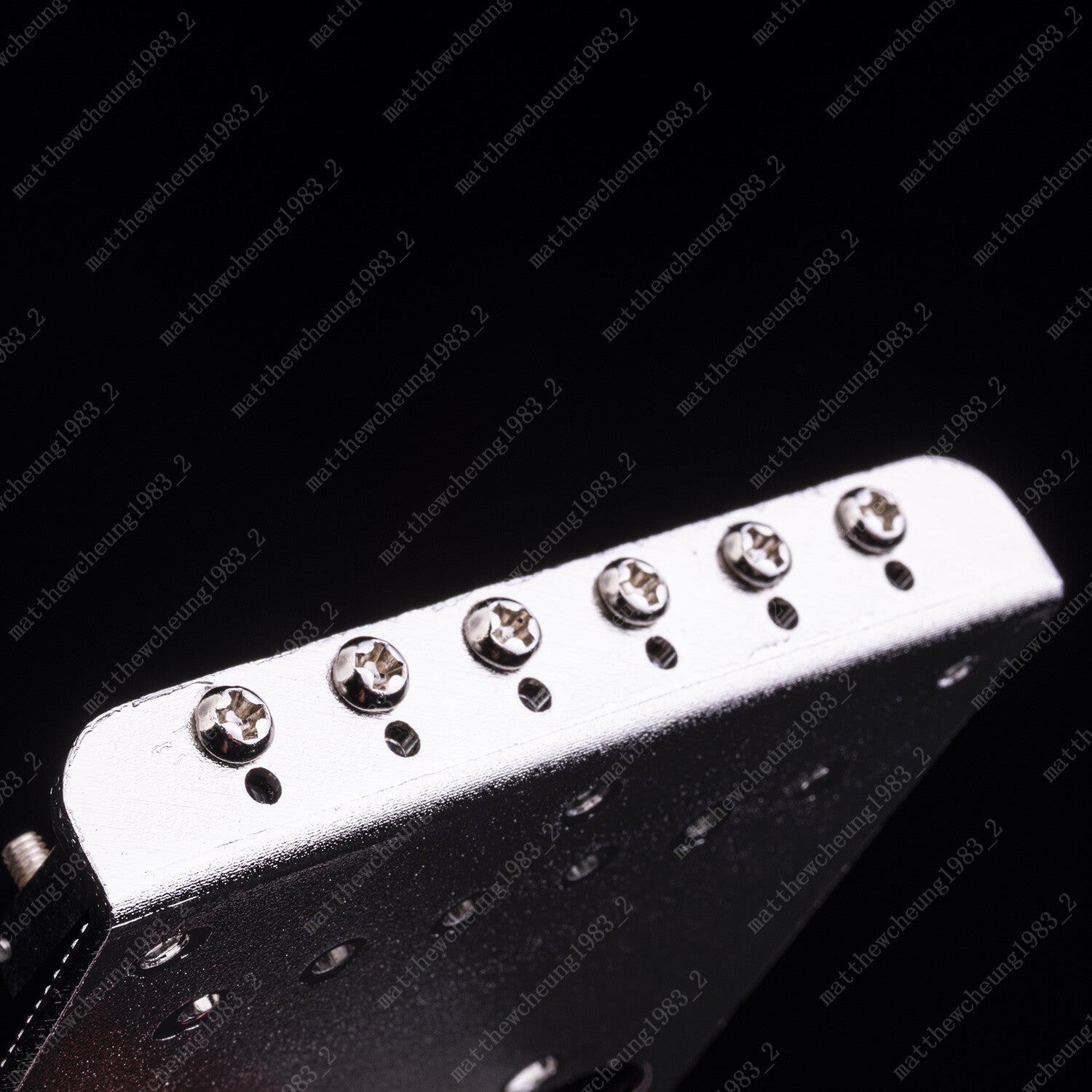 Electric Guitar Bridge 6-String Plate Carved Pattern Plate For Telecaster Guitar