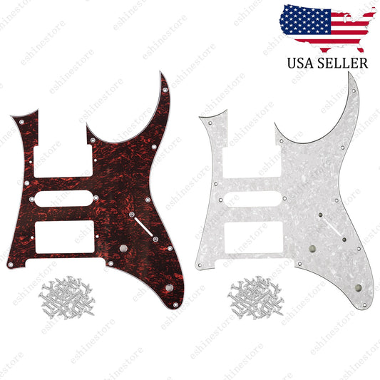 10-Hole 4-Ply HSH Pickguard Scratch Plate with Screw for Ibanez JEM RG550 Guitar
