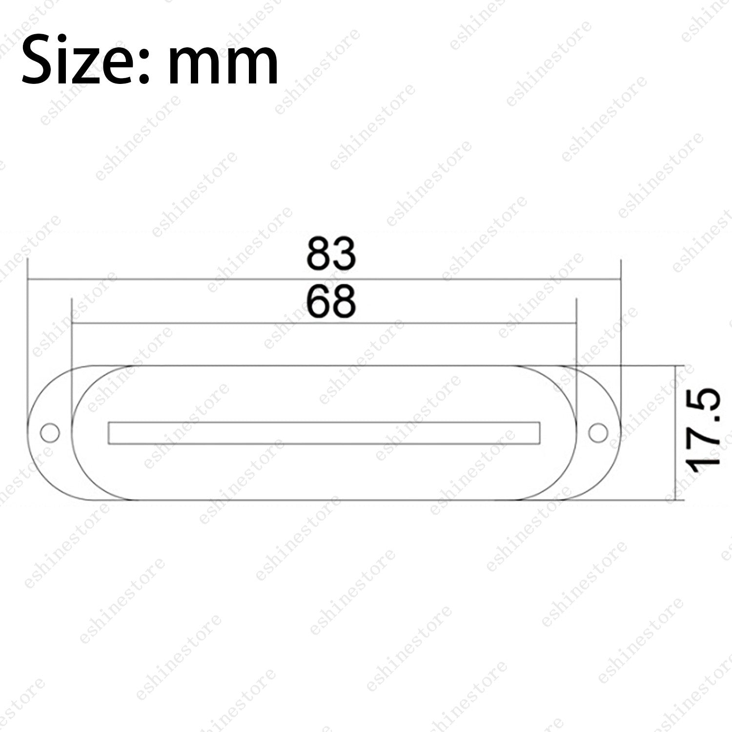 Single Coil Ceramic Metal Braided wire Single Blade Guitar Pickup For Strat