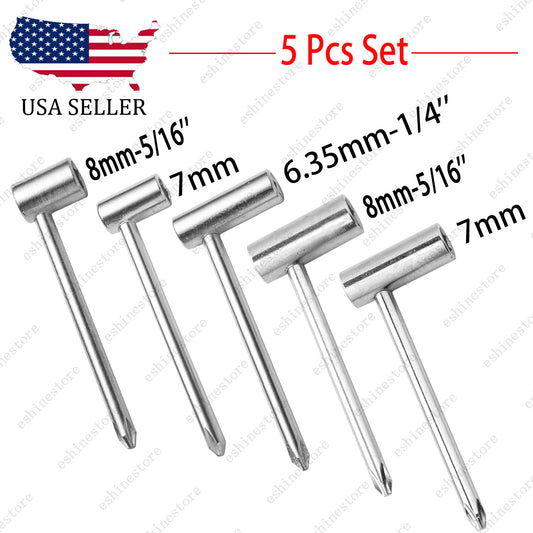 Guitar L/S Truss Rod Wrench Neck Box Repair Adjustment Wrench 6.35mm 7mm 8mm