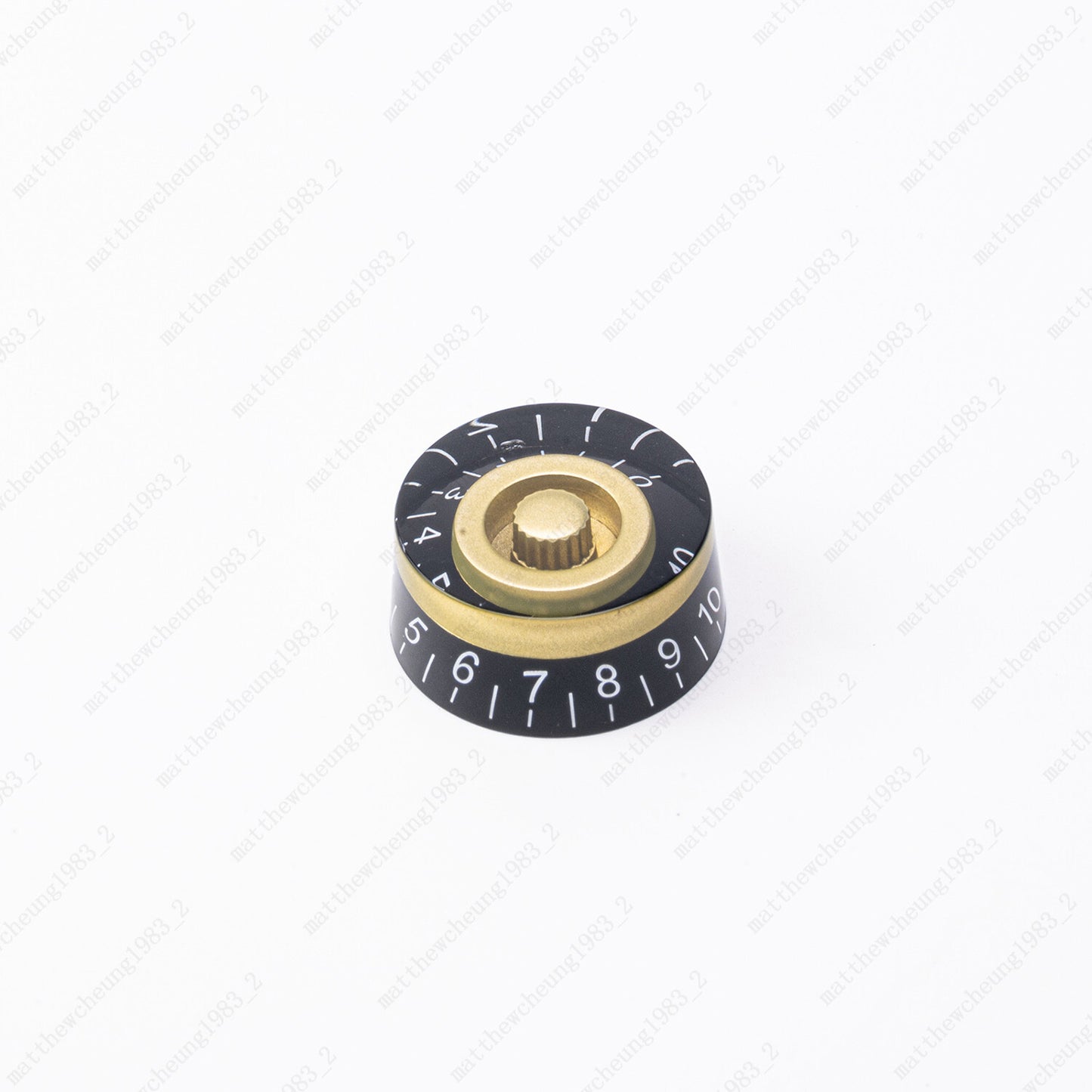 4 Pcs Gold/Black Electric Guitar Control Knobs Speed Dial Knobs for SG Les Paul