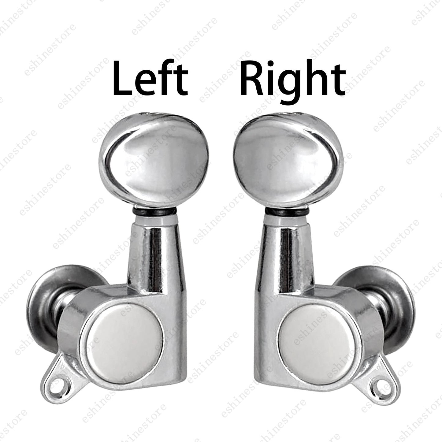 2L2R Guitar Tuning Pegs Key Tuner Machine Head 1:15 Ratio for UKULELE - Chrome