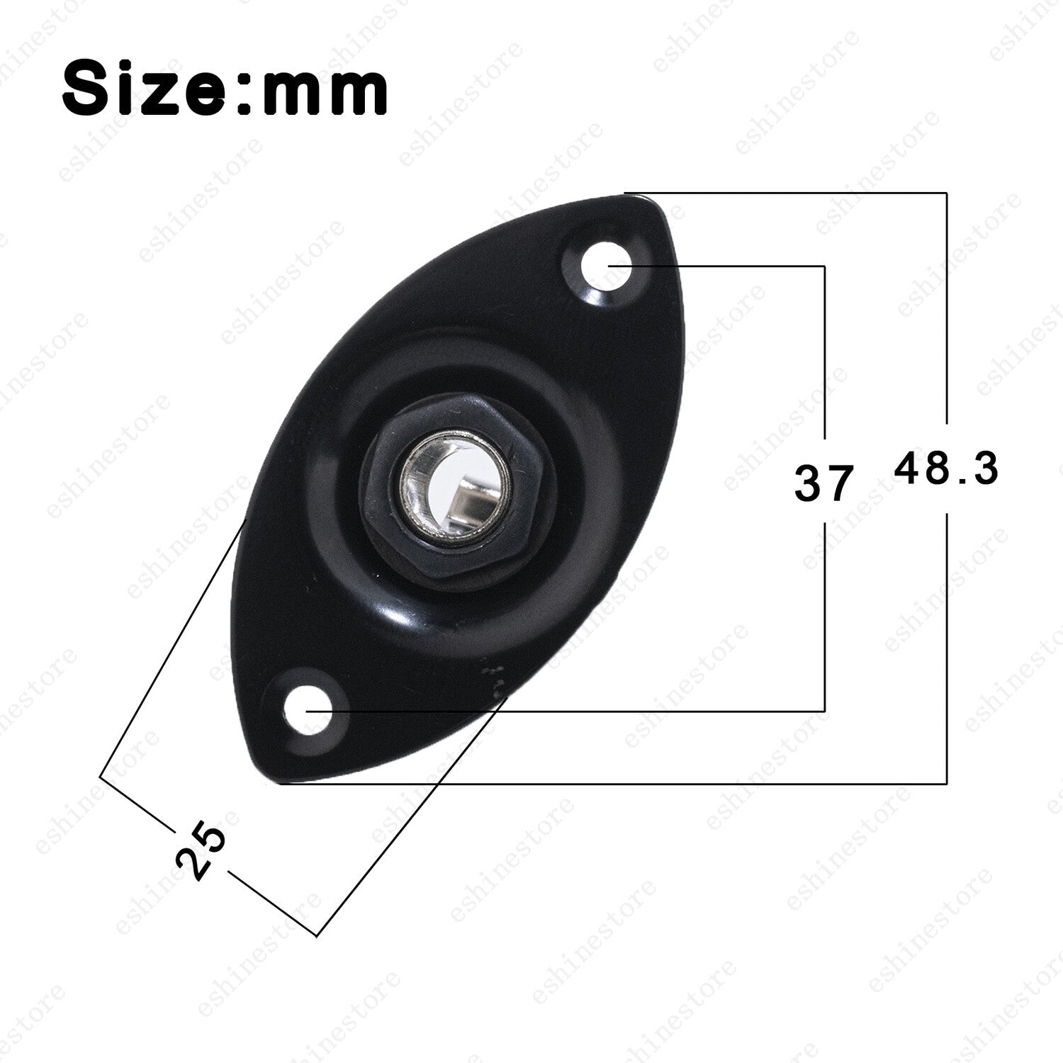 Electric Guitar Jack Plate Input Output Jackplate Oval For Telecaster Les Paul