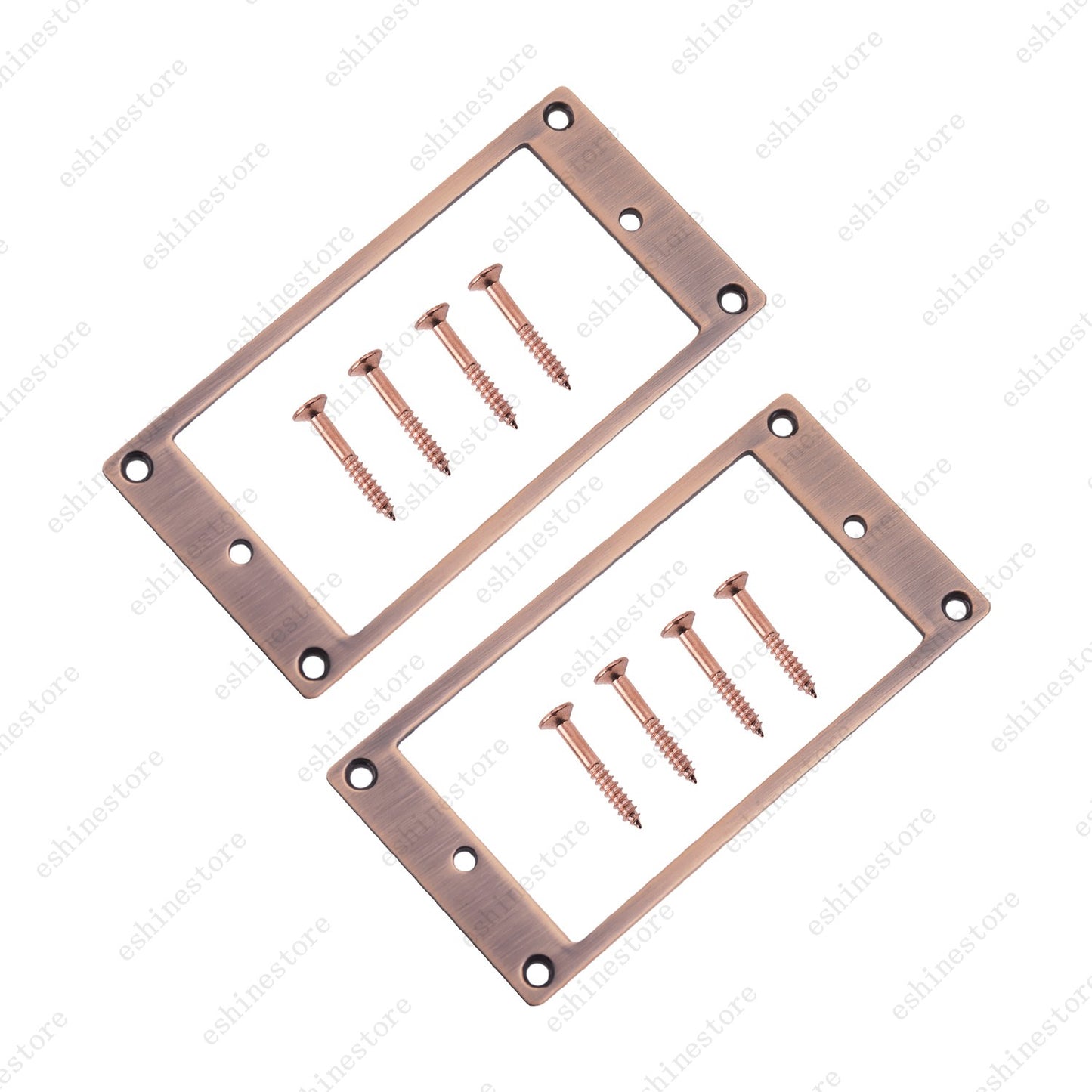 2Pcs Metal Flat Bottom Humbucker Guitar Pickup Ring Pickup Frames For SG 5Colors
