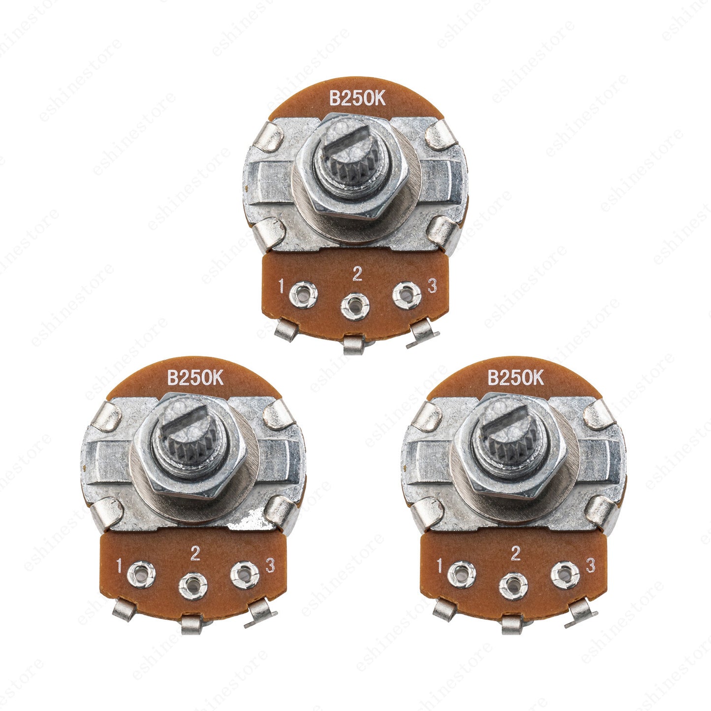 1-10Pcs Guitar Large Potentiometer Long 18mm A/B 250k 500k Volume Tone Taper Pot