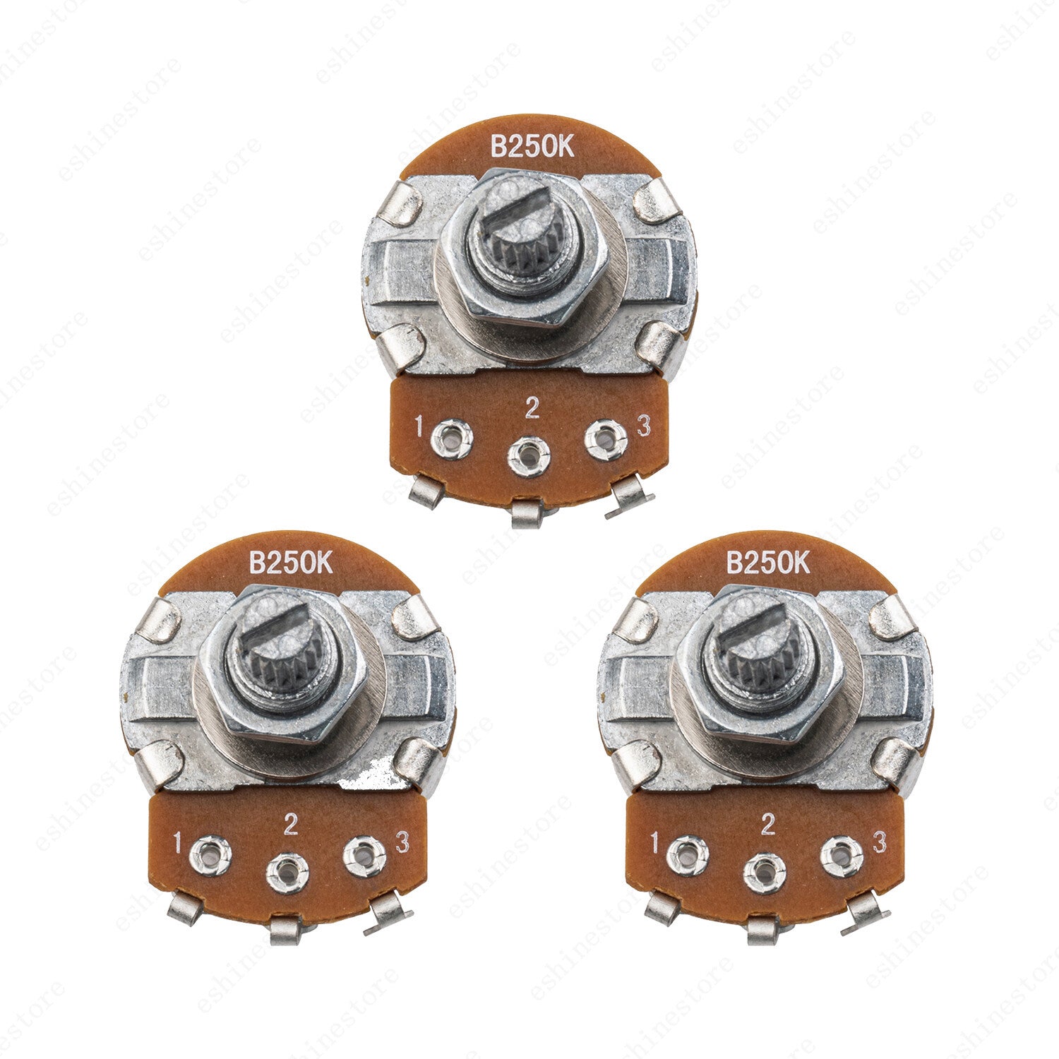 1-10Pcs Guitar Large Potentiometer Long 18mm A/B 250k 500k Volume Tone Taper Pot