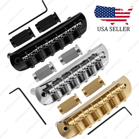 Electric Guitar Bridge Assembly w/ Tailpiece & Saddles For JM Jazzmaster