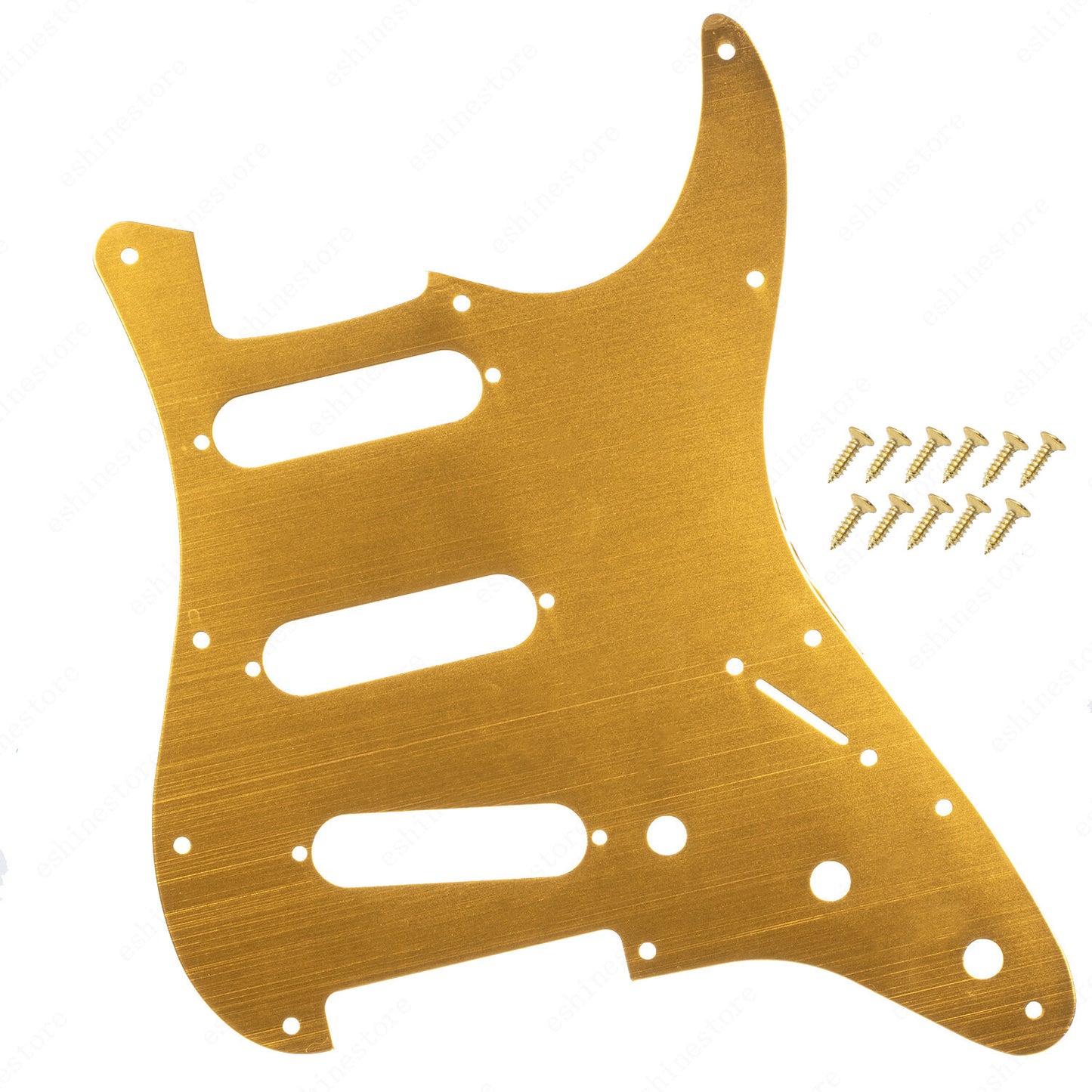 11 Hole SSS Metal Guitar Pickguard Aluminum For ST Strat Electric guitar 5 color