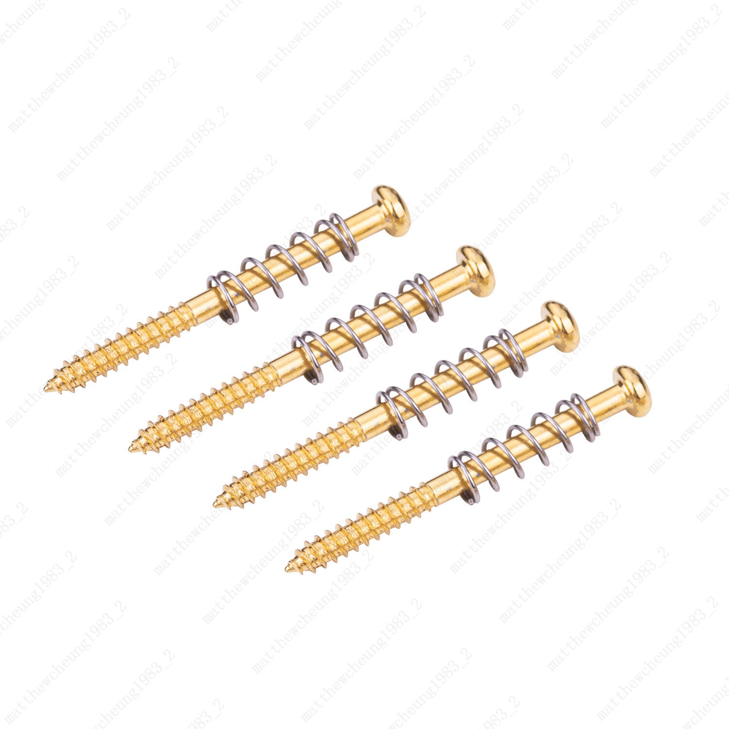 4Pcs M3x38mm Guitar Pickup Height Adjusting Fixing Screw Spring For P90 P J Bass