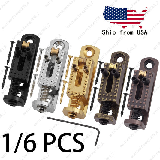 10.5mm Individual Single Roller Bridge Saddles for Guitar Cigar Box/Banjo-5Color