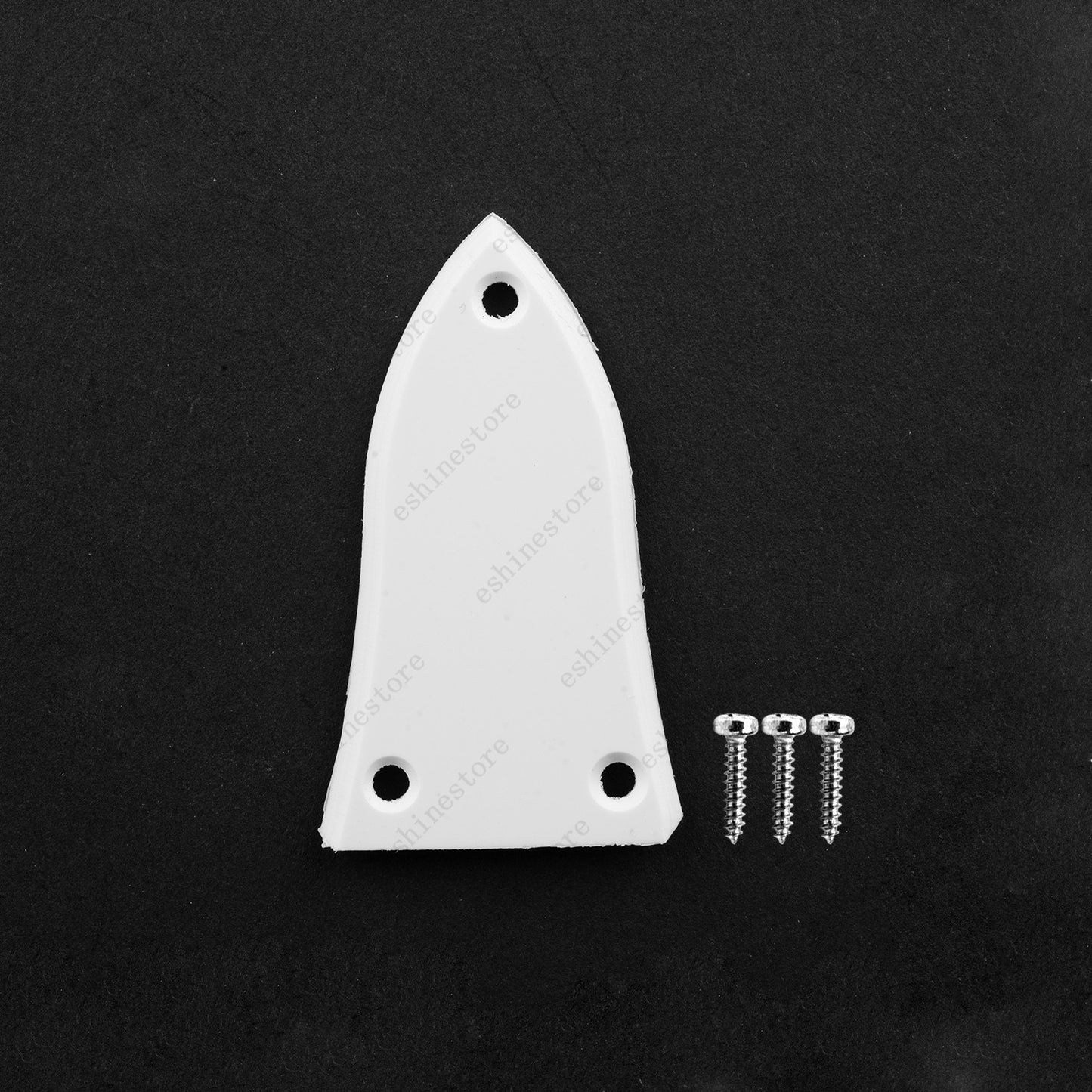3Hole Plastic Guitar Truss Rod Cover Plate for Electric Guitar-White/White Pearl