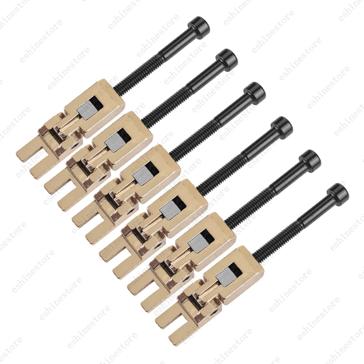 6pcs Guitar Double Locking String Saddles for Floyd Rose Guitar Tremolo Bridge