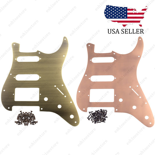 11 Hole Aluminium Alloy Anodized HSS Guitar Pickguard Scratch Plate for FD Strat