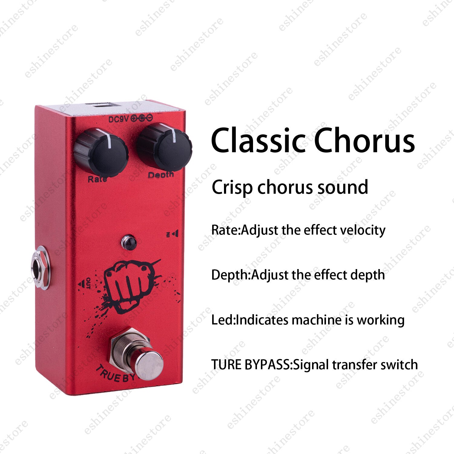 Electric Guitar Analog/Classic Chorus Effects Pedal Mini Warm Jazz Chorus Tone